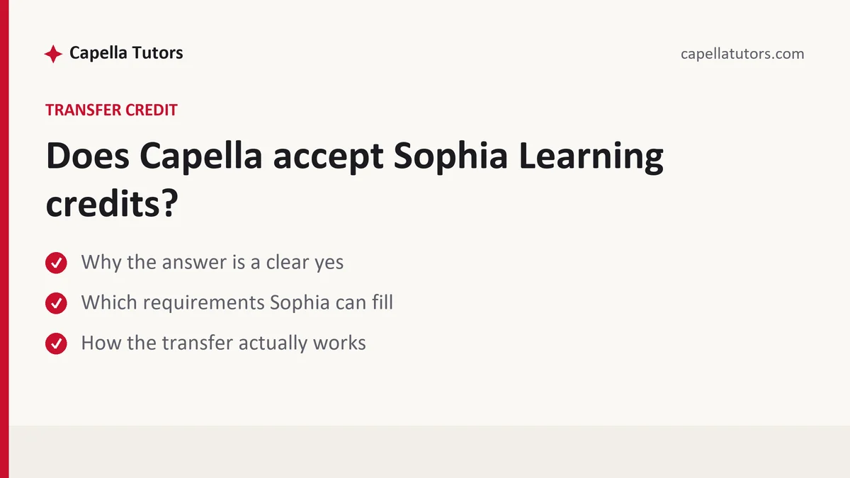 Does Capella accept Sophia Learning credits? — a Capella FlexPath student guide, from Capella Tutors